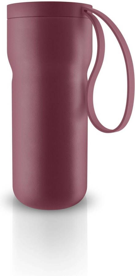 Eva Solo Drinkbeker Nordic Kitchen Thermos 350 ml Pomegrate Rood Roestvast Staal Kunststof Siliconen