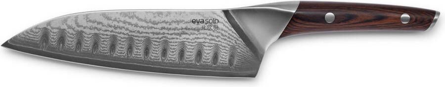Eva Solo Nordic Kitchen Mes Santoku 18 cm Zilver Roestvast Staal Hout