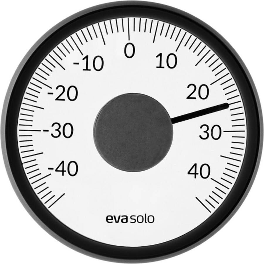 Eva Solo Outdoor Thermometer met Raambevestiging Kunststof Zwart