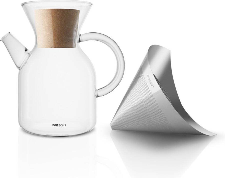 Eva Solo Pour Over Koffiemaker 1 liter Borosilicaatglas Transparant