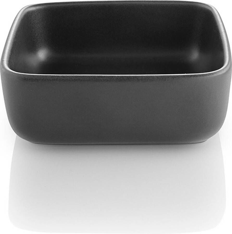 Eva Solo Nordic Kitchen Bord Vierkant 11x11 cm Zwart Porselein