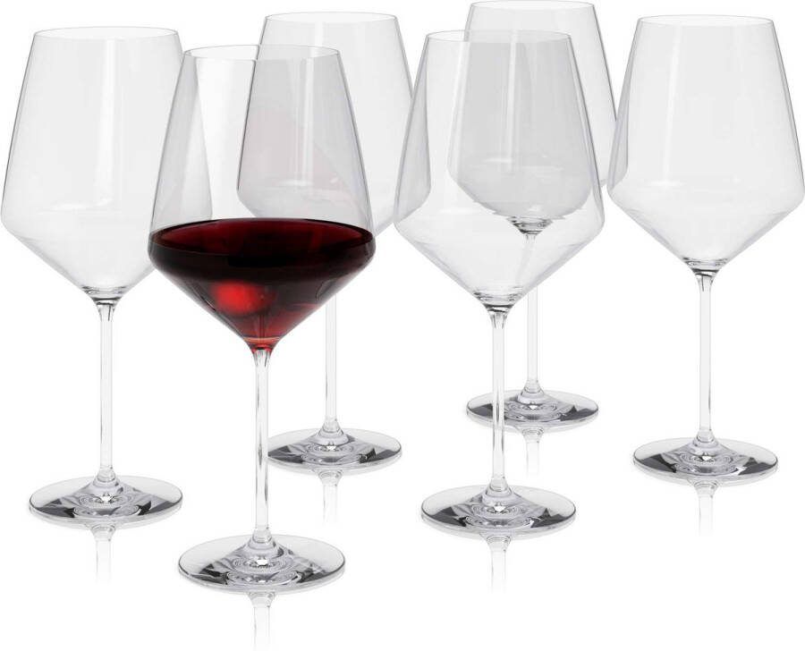 Eva Trio Legio Nova Glas Wijn Magnum 900 ml Set van 6 Stuks Glas Transparant