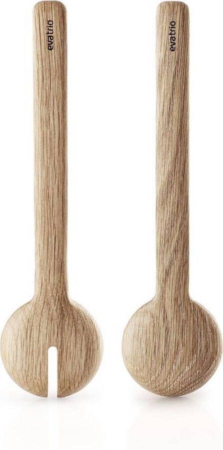 Eva Trio saladebestekset 30 x 7 5 x 2 5 cm hout bruin 2-delig