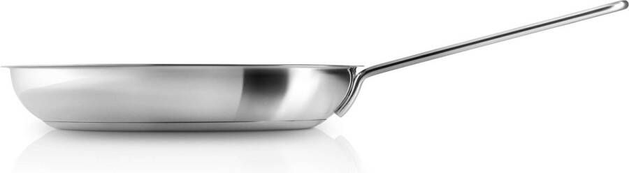 Eva Trio Stainless Steel Slip-Let Ceramic Koekenpan Ø 28 cm Zilver Roestvast Staal Aluminium