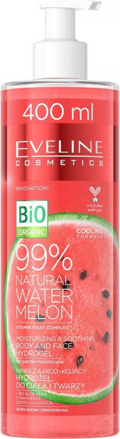 The Senses Eveline Cosmetics 99% Natural Watermelon Body&face Hydrogel 400ml.