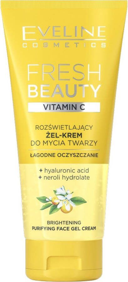 Eveline Cosmetics Fresh Beauty verhelderende gel-crème face wash met vitamine C 150ml