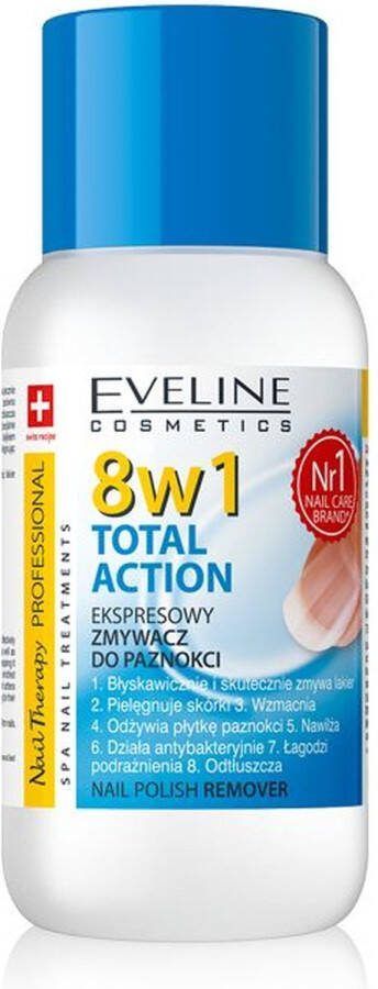 Eveline Cosmetics Nail Therapy Professional Total Action 8in1 nagellakremover 150ml