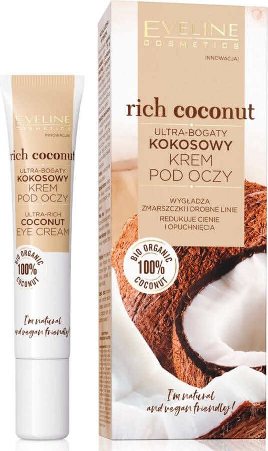 Eveline Cosmetics Rich Coconut Ultra-Rich Eye Cream 20ml.