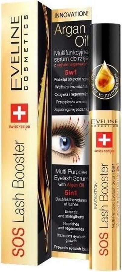 Eveline Cosmetics SOS Lash Booster Wimper Serum 5in1 Met Argan Oil 10ml