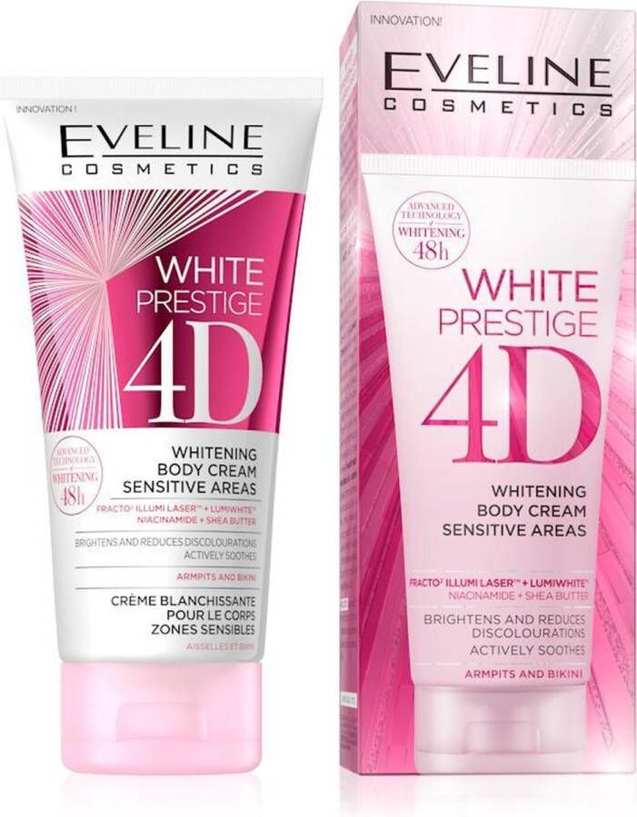 Eveline Cosmetics White Prestige 4D Whitening Body Cream Sensitive Areas 245ml