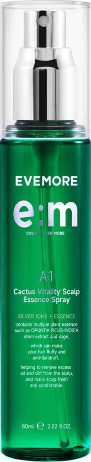 Evemore Cactus Vitality Scalp Essence Spray 80ml Haarspray Hoofdhuidverzorgings Haarolie Spray