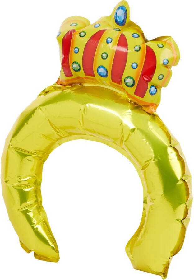EventMusthaves Avec folieballon diadeem haarband haar accessoire feest themafeest prins kroon koning koningsdag