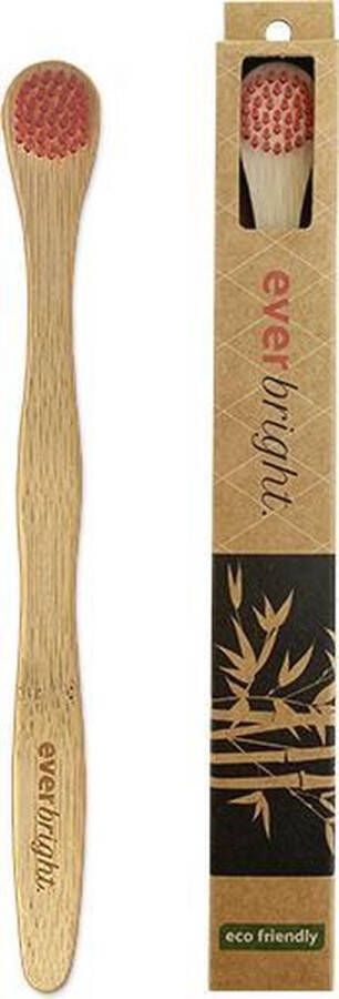 Everbright. Everbright Bamboe Tongschraper Bamboo Tongreiniger 100% Eco-friendly Milieuvriendelijk Zwart Roze