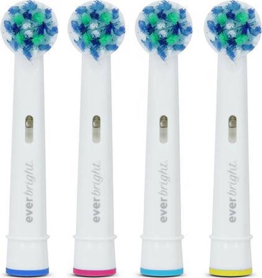 Everbright. Everbright X-Clean Opzetborstels 4 stuks Wit