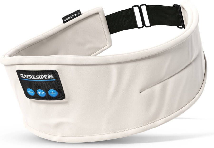EverestPeak Bluetooth Slaapmasker Slaaptrainer Oogmasker -Met 3 in 1 Koptelefoon 25x10CM Beige