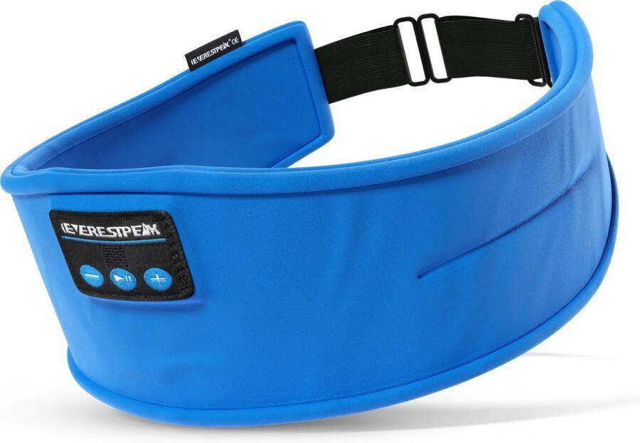 EverestPeak Bluetooth Slaapmasker Slaaptrainer Oogmasker Met 3 in 1 Koptelefoon 25x10CM- Blauw