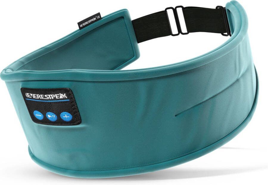 EverestPeak Bluetooth Slaapmasker Slaaptrainer Oogmasker Met 3 in 1 Koptelefoon 25x10CM Groen