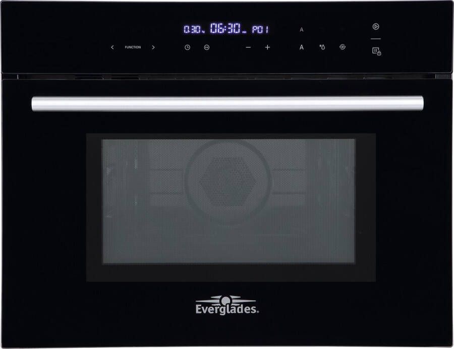 Everglades EVBI7451 Inbouw Combi-Magnetron Zwart 44 Liter 5 Jaar Garantie