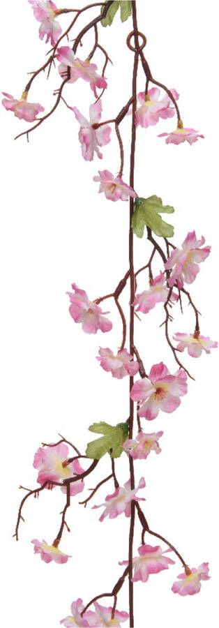Everlands Kunstbloem bloesem takken slinger roze 187 cm Kunstplanten