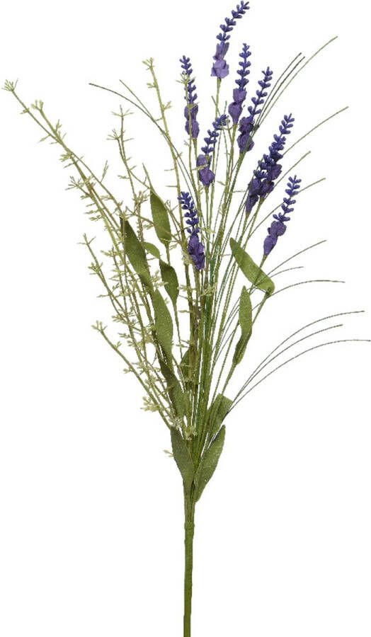 Everlands lavendel kunstplant kunststof paars 4 x 13 x H75 cm