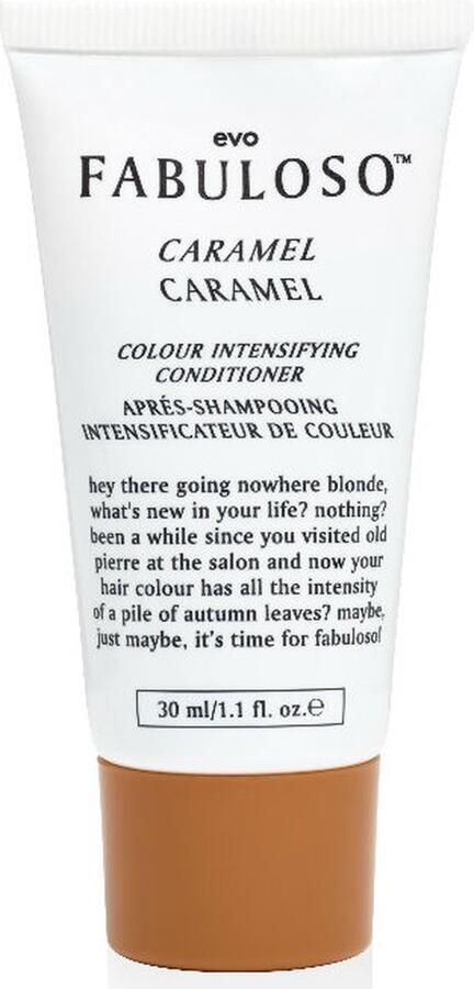 Evo Fabuloso Caramel Colour Intensifying Conditioner 30ml Conditioner voor ieder haartype