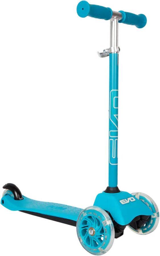 Evo minicruiser step met 3 wielen kleur Blauw opvouwbaar kinderstep step