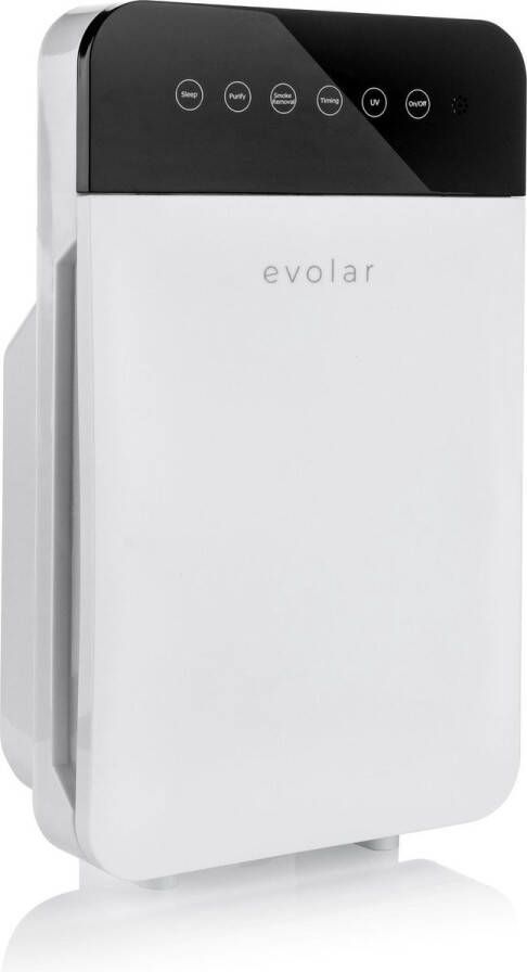 Evolar EVO-AP885 Air purifier Geschikt tot 35 m² 3 Standen 4-in-1 filtersysteem Ionisator Luchtfilter Air Purifier met hepa filter Afstandsbediening UV desinfectie Super stille werking