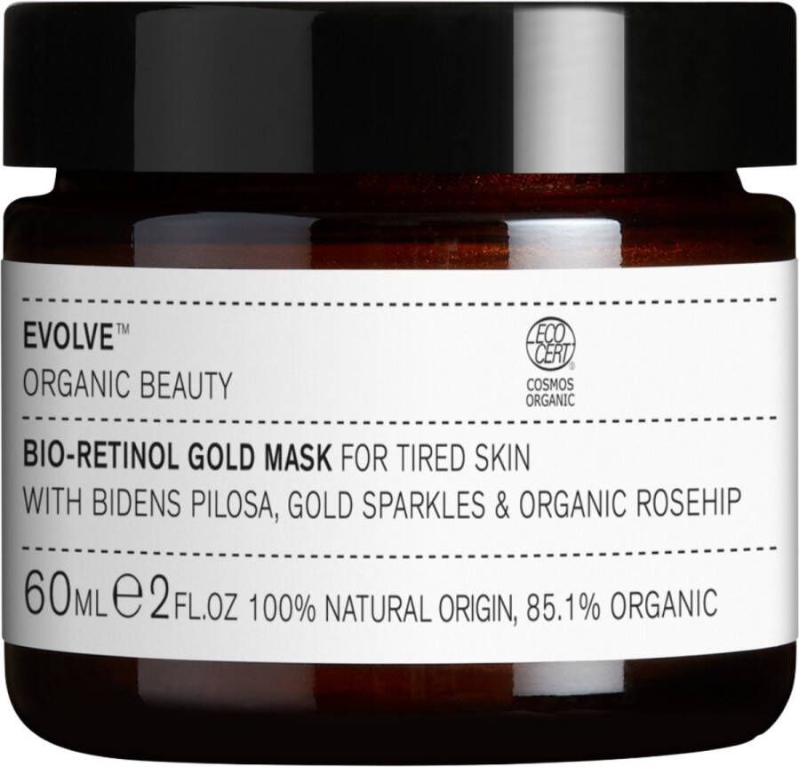 Evolve Beauty Gezichtsmasker Gold Bio-Retinol Biologisch Duurzaam