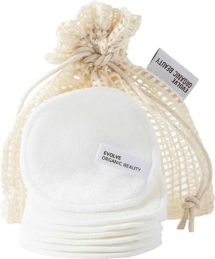 Evolve bamboo reusable makeup remover pads
