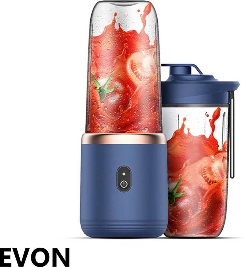 EVON Blender Draagbaar Blender To Go Blender Smoothie USB Oplaadbaar Draadloos Compact Mini smoothie maker Oplaadbare blender Smoothies Fruit Mixer Blender