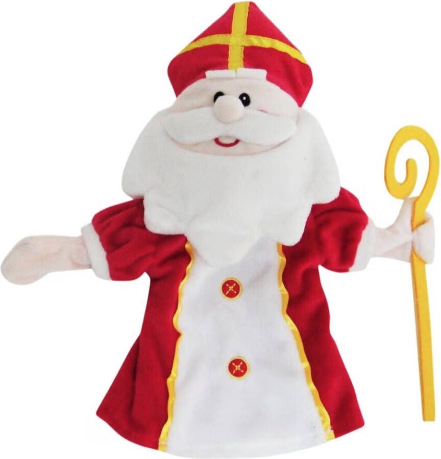 Evora Renswoude Sinterklaas Handpop met staf Sinterklaas decoratie Schoencadeau