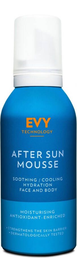 EVY Technology EVY Aftersun Mousse 150 ml Hydraterend met aloe vera allantoin en antioxidants Dermatalogisch aanbevolen Verkoelend effect