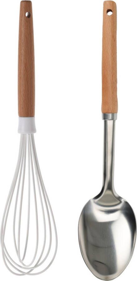 Excellent Houseware 2-delige keukengerei set garde van 30 cm opscheplepel 32 cm Keuken gardes