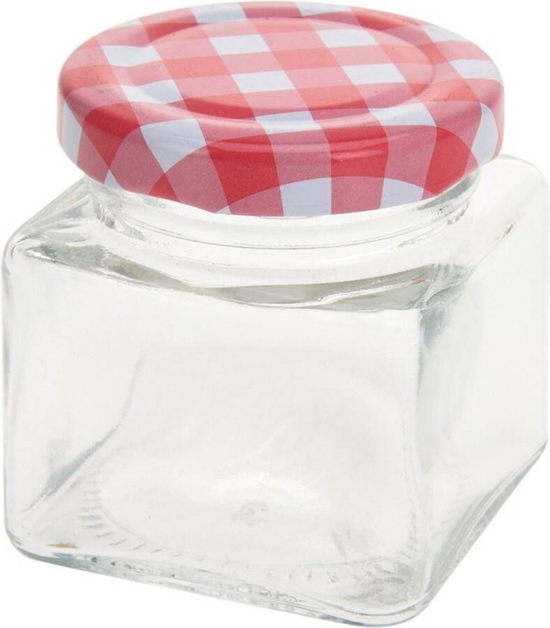 Excellent Houseware 12x Inmaak weckpotten 75 ml met draaideksel