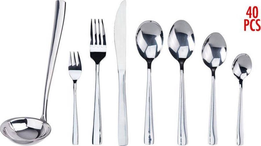 Excellent Houseware Bestekset 40 delig 6 persoons