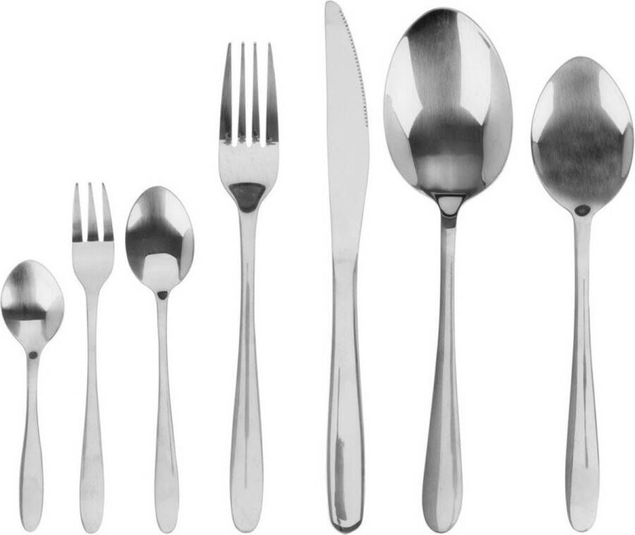 Excellent Houseware Bestekset Tableware Collection 39-delig zilver RVS 6 personen Besteksets