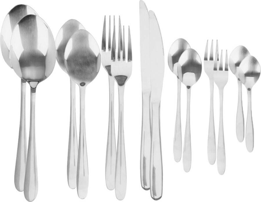 Excellent Houseware Bestekset Tableware Collection 78-delig zilver RVS 12 personen Besteksets