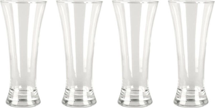 Excellent Houseware Bierglazen 4x 320 ml 0 32L glas drinkglazen