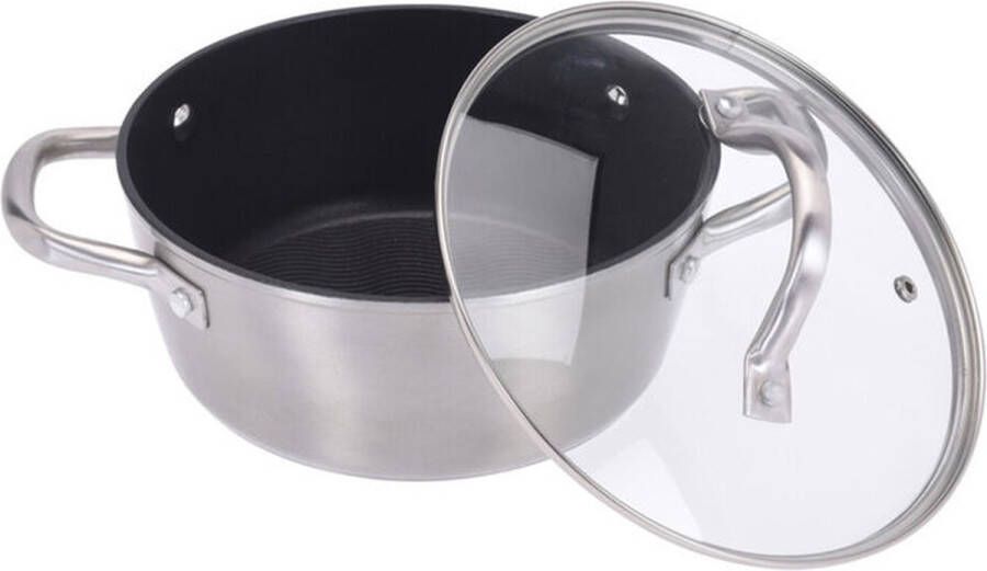 Excellent Houseware Braadpan met deksel Ø20cm -2.36 L