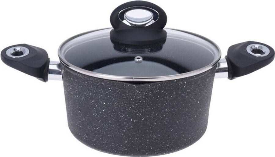 Excellent Houseware Braadpan met deksel Ø20cm gesmeed aluminium