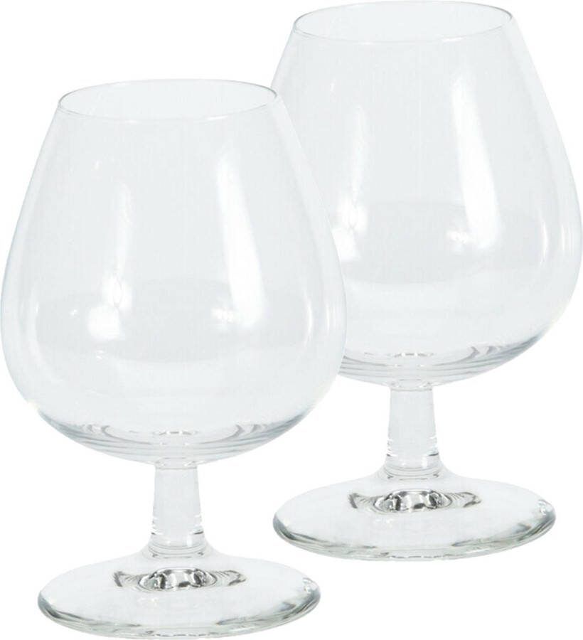Excellent Houseware Cognac likeur glazen 12st transparant 350 ml
