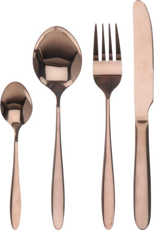 Excellent Houseware Cutlery Luxe Bestekset Koper 16-delig