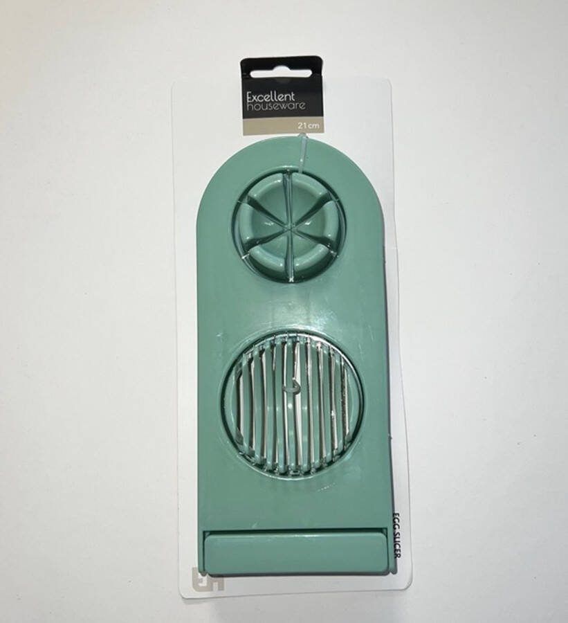 Excellent Houseware Egg Slicer Eiersnijder Ei Snijder 2 in 1 – Licht Groen