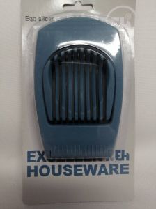 Excellent Houseware Eiersnijder 13 x 8 cm Kunststof Kleur Petrol Blauw Keuken