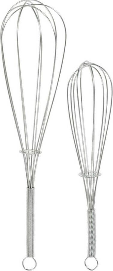 Excellent Houseware Excelent Houseware Garde set 2-delig zilver rvs 19 en 24 cm Keukengerei bakgerei Keuken gardes