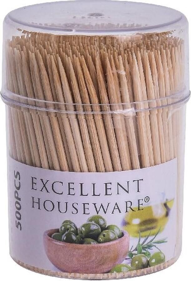Excellent Houseware Cocktailprikker Koker 500stuks