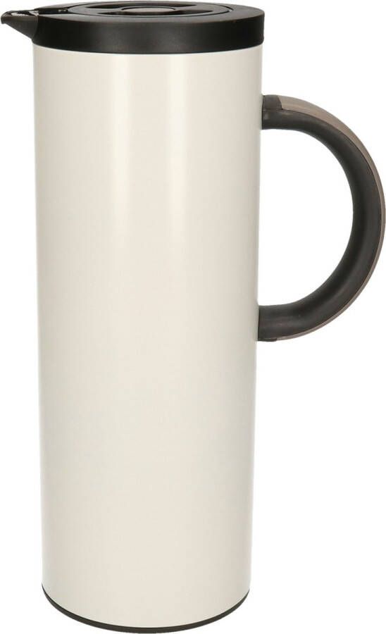Excellent Houseware Exellent Houseware koffiekan isoleerkan met binnenwand lichtgrijs 1 liter Thermoskannen