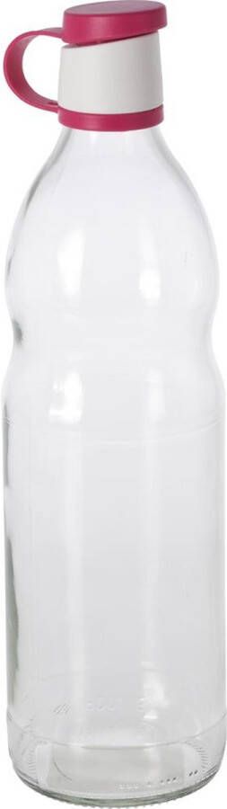 Excellent Houseware Fles glas 1L Ø8cm