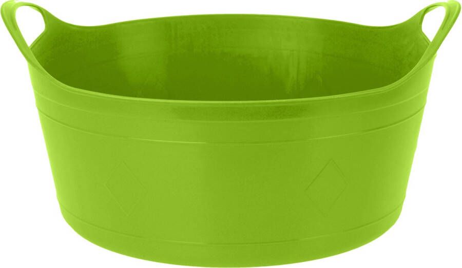 Excellent Houseware Flexibele emmer groen 15 liter kunststof 39 x 17 cm Wasmanden