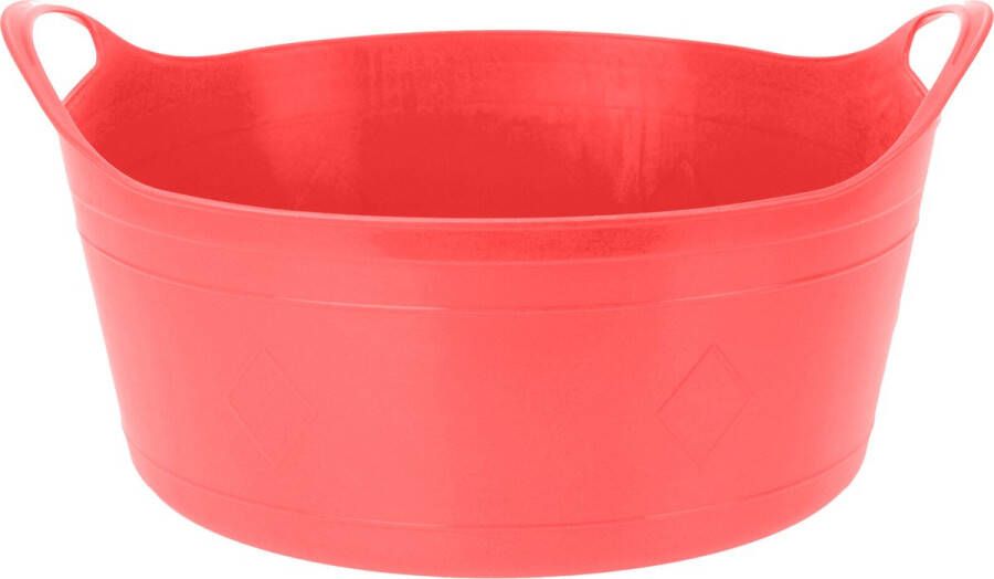 Excellent Houseware Flexibele emmer rood 15 liter kunststof 39 x 17 cm Wasmanden